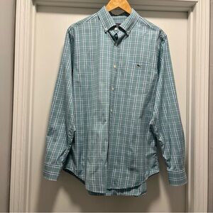 Vineyard Vines M Classic Fit Tucker Shirt Green plaid button down shirt
